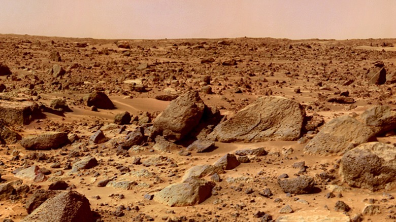 Image from the Mars rover Perseverance of Martian surface