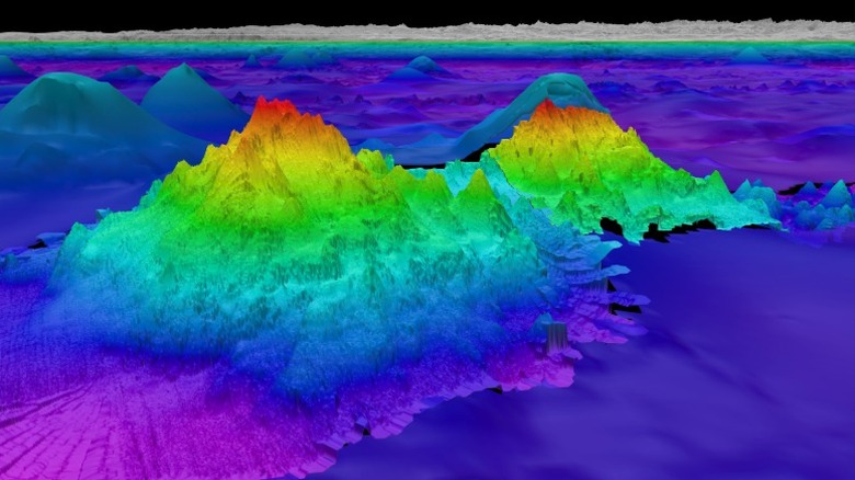 Multibeam mapping of seamounts recently discovered by R/V Falkor (too)