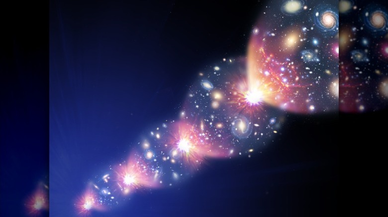 Artwork displaying theory of oscillating universe