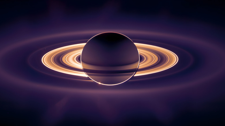 Saturn photograph by Cassini probe