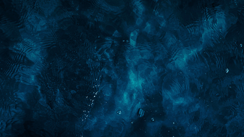dark blue water backdrop