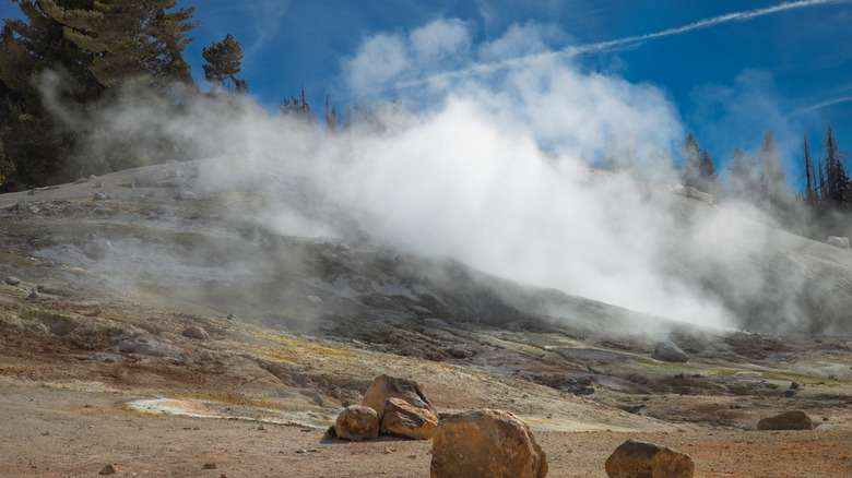 Hot springs at Lassen Volcanic National Park