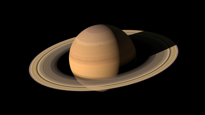 3D render of planet Saturn
