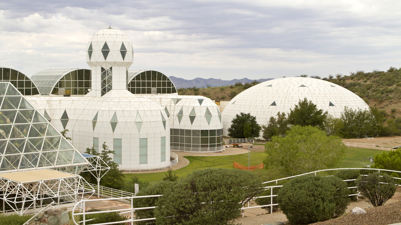 Exterior of Biosphere 2 in Arizona
