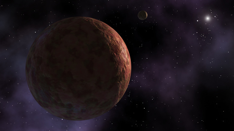 Caltech handout of a rendering of Sedna, the farthest object from the sun in our solar system