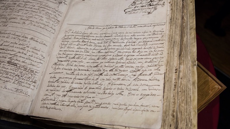 A text describing the ban of Baruch Spinoza from 1656