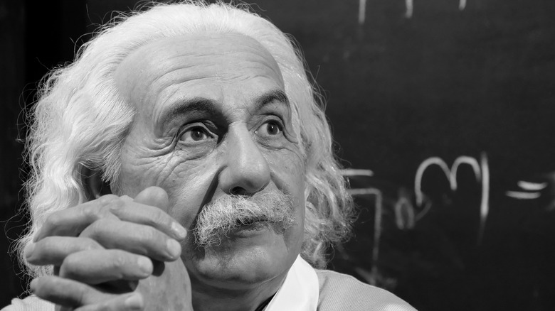 A portrait of Albert Einstein