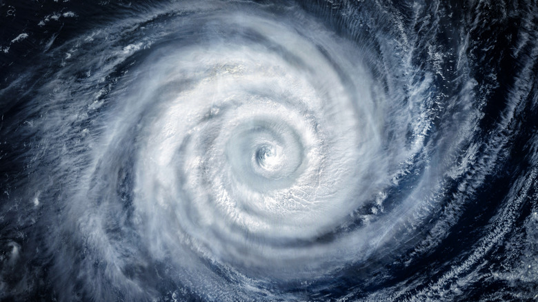 Hurricane seen from space