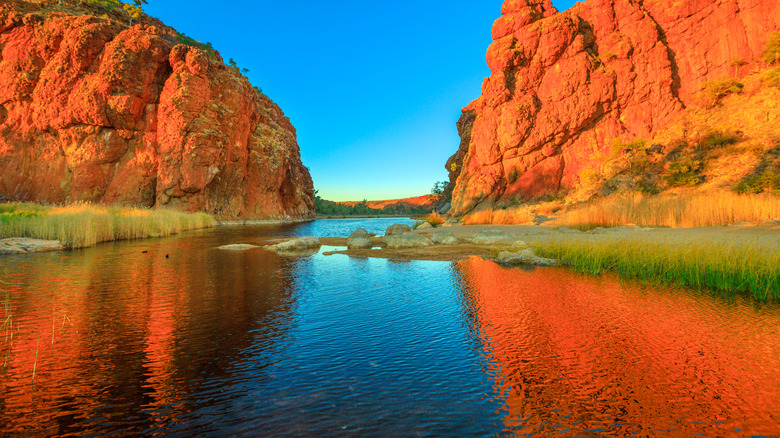 Finke River at Glen Helen Gorge
