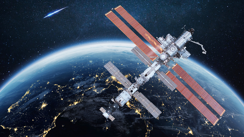 International Space Station flies above Earth