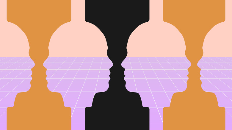 An illusion demonstrating the Gestalt theory of closure