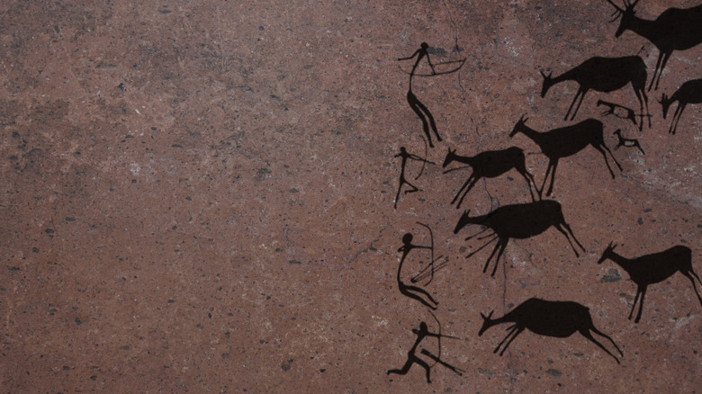 cave art of hunters