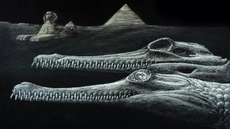 Artist's impression of the new species, Herugavialis cairensis
