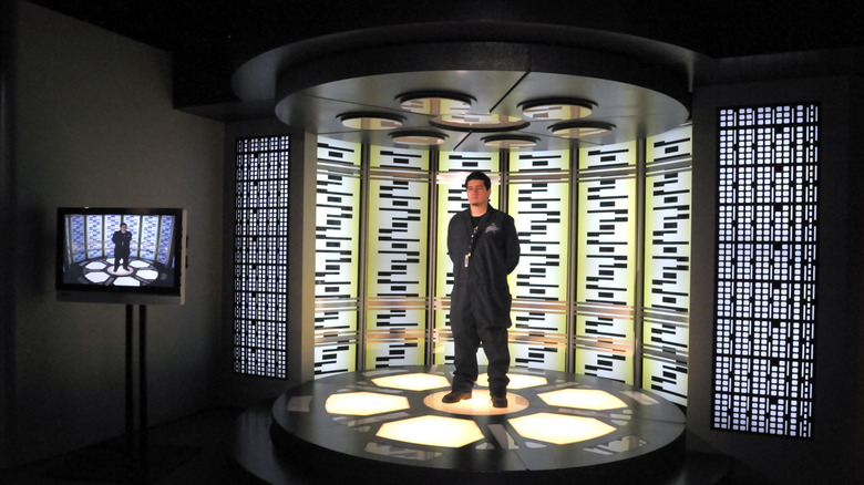 A replica of a Star Trek transporter
