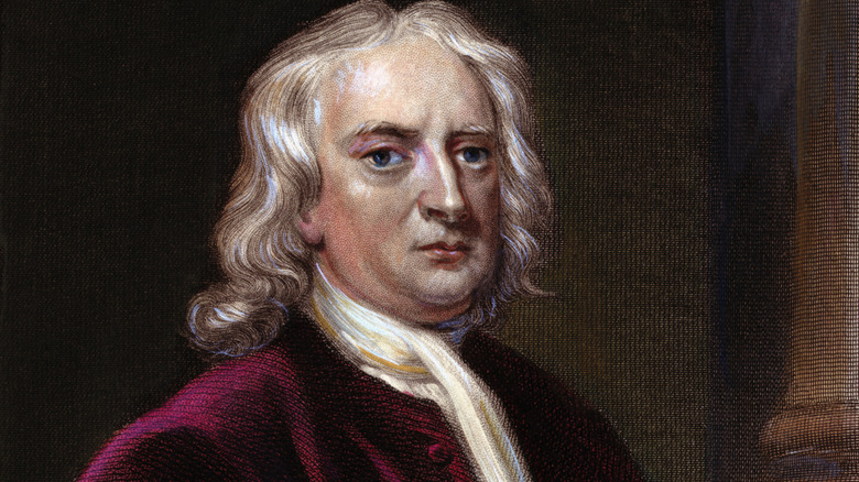 Engraving of Sir Isaac Newton