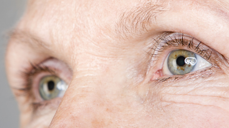 Close up of a woman's eyes