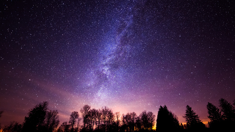 This a photo of the milky way galaxy from Cherry Springs State Park in Pennsylvania.