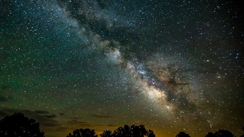 View of the night sky at Dinosaur National Monument, Colorado