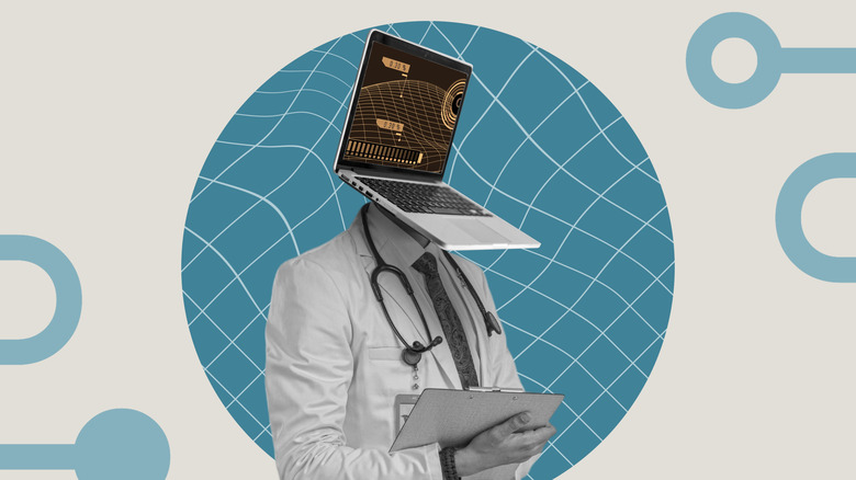 An abstract photo of a doctor