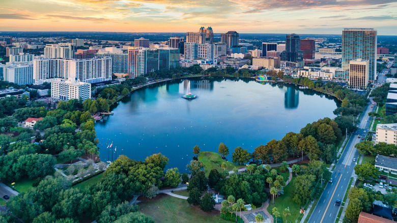 Aerial view of Orlando