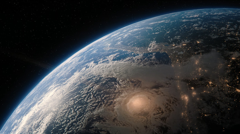 An asteroid impact on Earth is seen from space in Don't Look Up