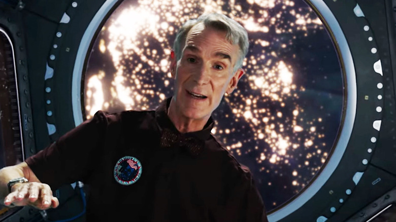 Bill Nye is seen inside a spacecraft in The End is Nye
