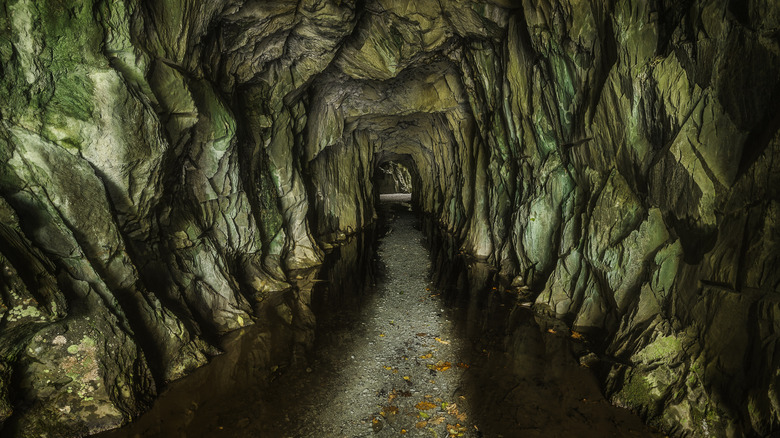 underground tunnel in quarry