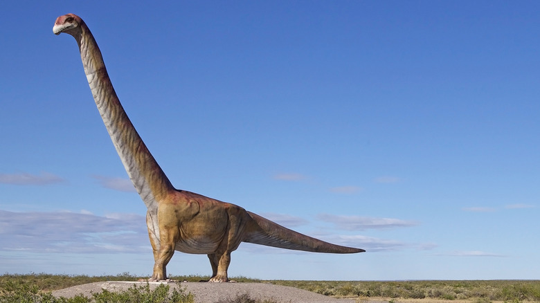 Patagotitan mayorum statue in Argentina
