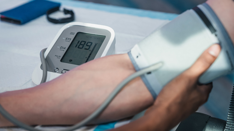 Health screening using a blood pressure monitor