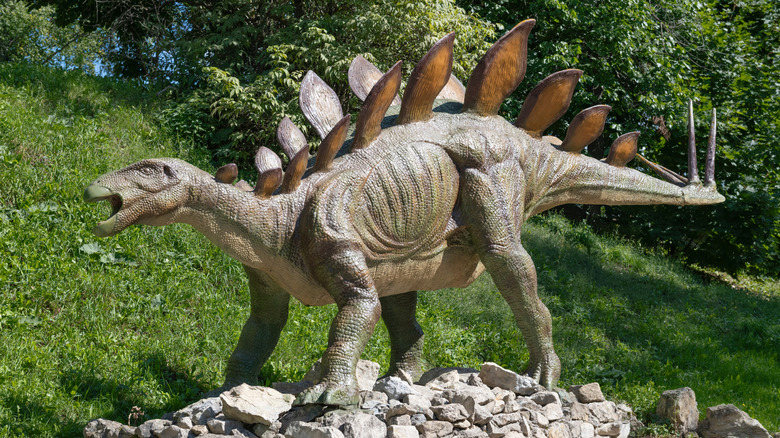Stegosaurus sculpture in Russia