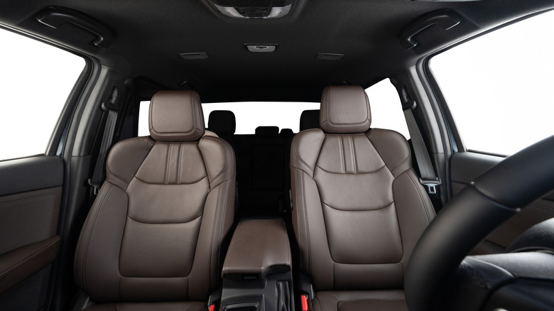clean new car interior