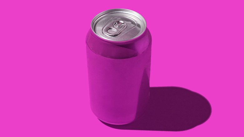 ourple soda can