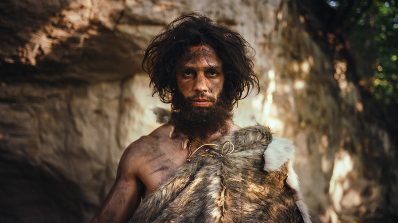 Portrait of prehistoric man