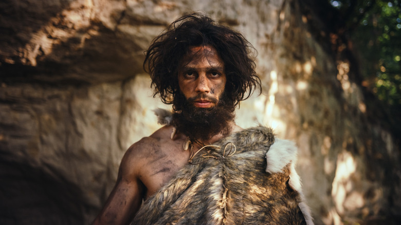 Portrait of prehistoric man