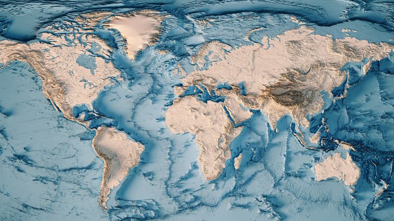 world relief map