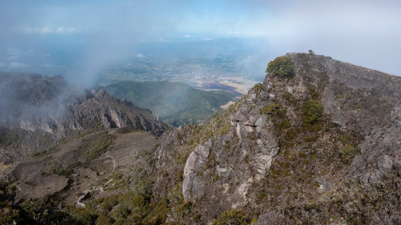 Rocky hillsides in Volcan Baru, Panama
