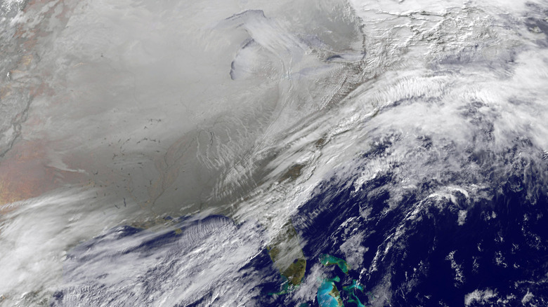 NOAA satellite image of January, 2014 polar vortex