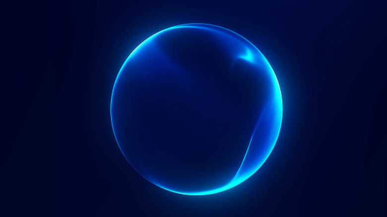 An orb of blue light representing a fundamental particle