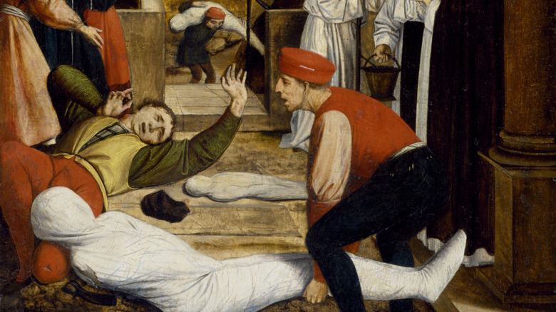 The painting "Saint Sebastian Interceding for the Plague Stricken."