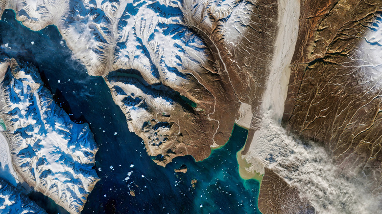 Satellite image of Greenland