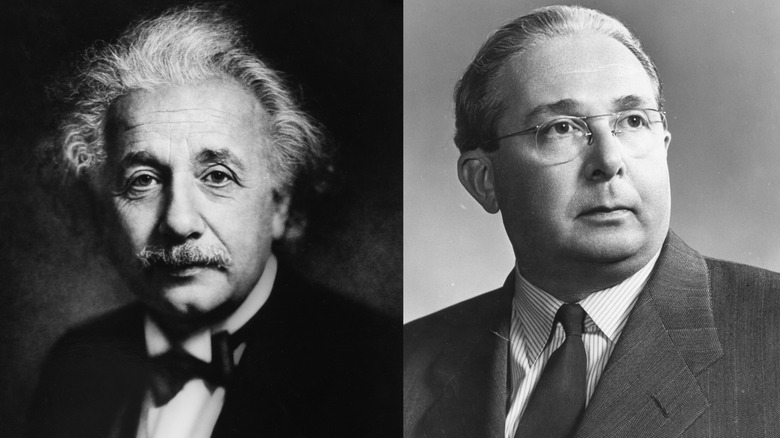 Portraits of Albert Einstein and Leo Szilard