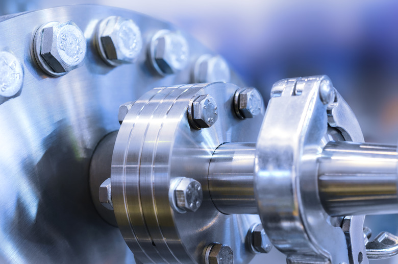 Flanged vacuum equipment.