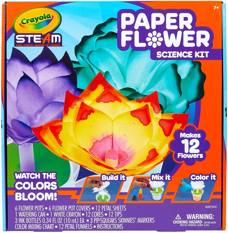 Crayola paper flower science kit.