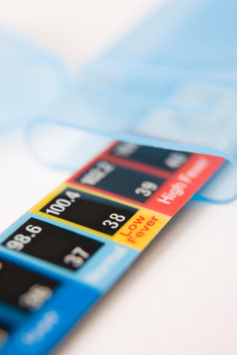 A colorful digital thermometer