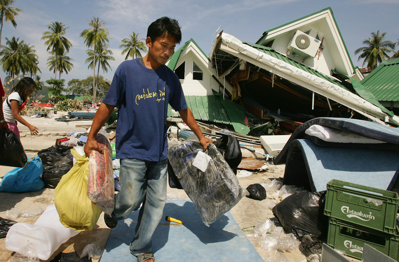 Emergency Services Continue Work In The Devasted Areas Of Thailand