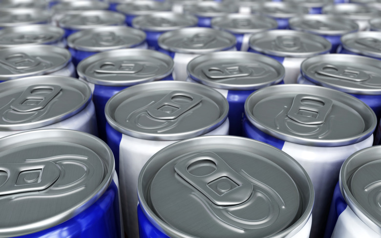 energy drinks cans