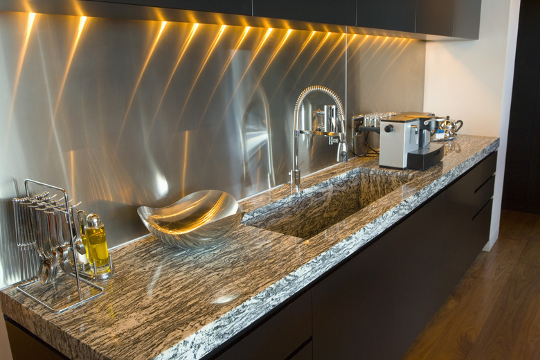 Sink in modern kitchen