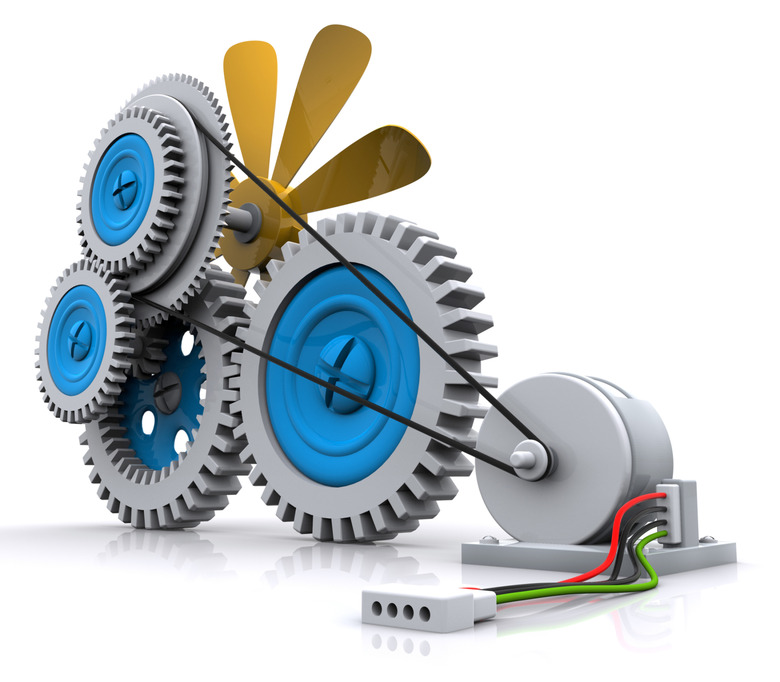 Electric motor gear mechanism.