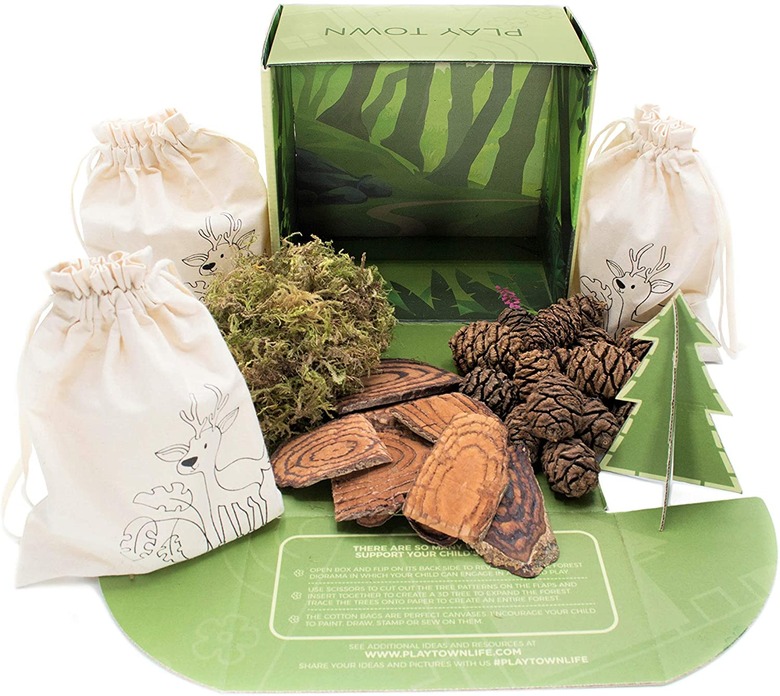 Nature tactile science kit.