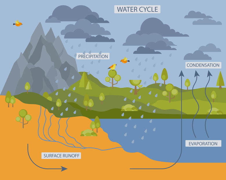 Water cycle. Geography